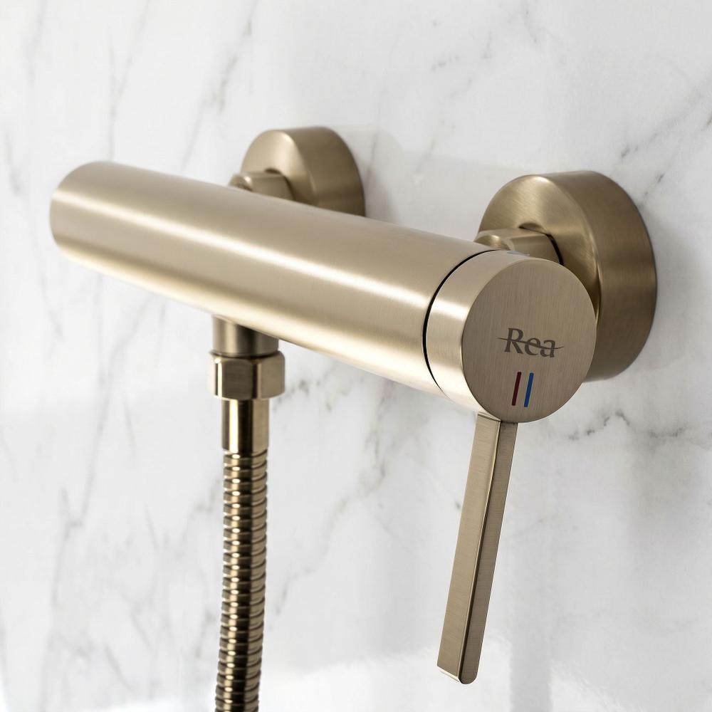 Bateria prysznicowa REA Rivo Złota Szczotkowana