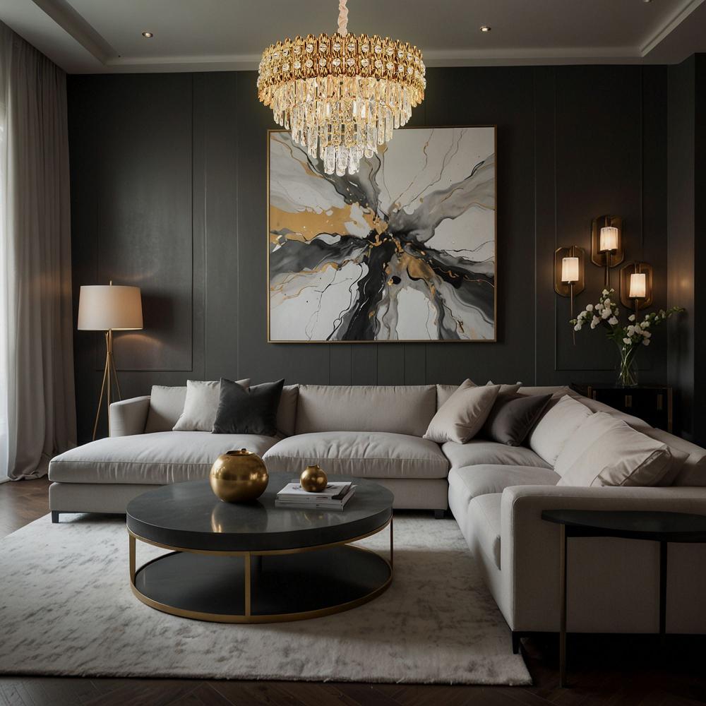 Люстра Cristal G058-CP 60CM GOLD