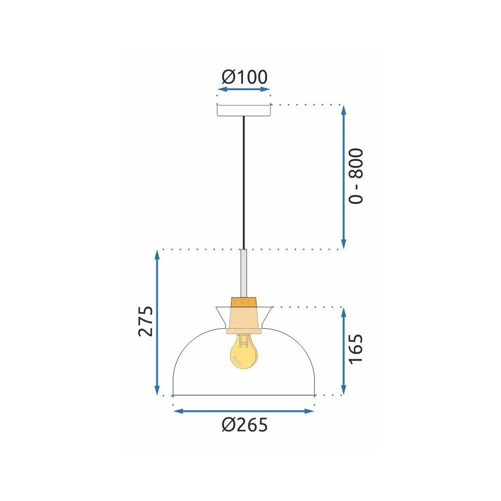 Hängelampe APP1184-1CP C
