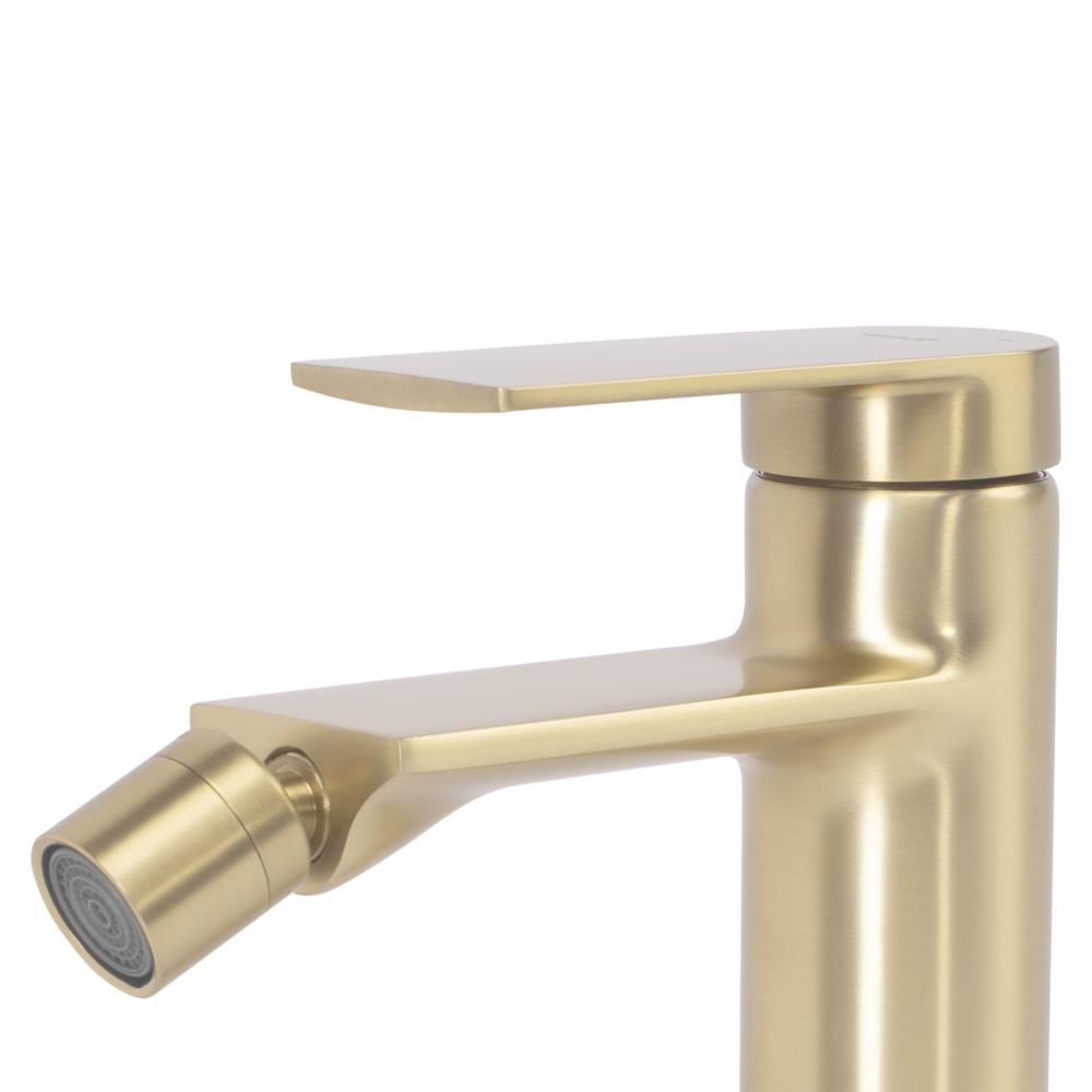 Bateria bidetowa Rea Storm Złota Szczotkowana