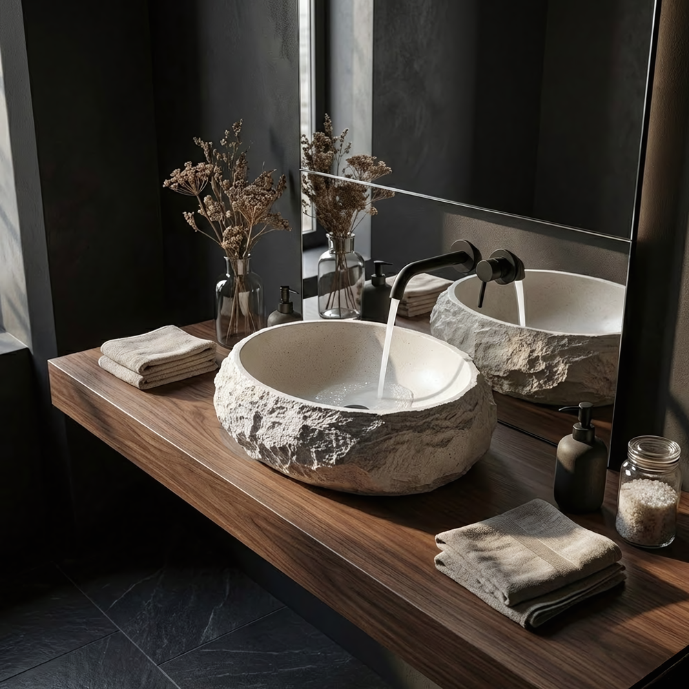 Countertop Basin Rea Mika Ivory