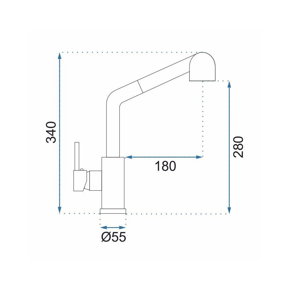 Kuhinjski mešalnik REA Troy Brush gold