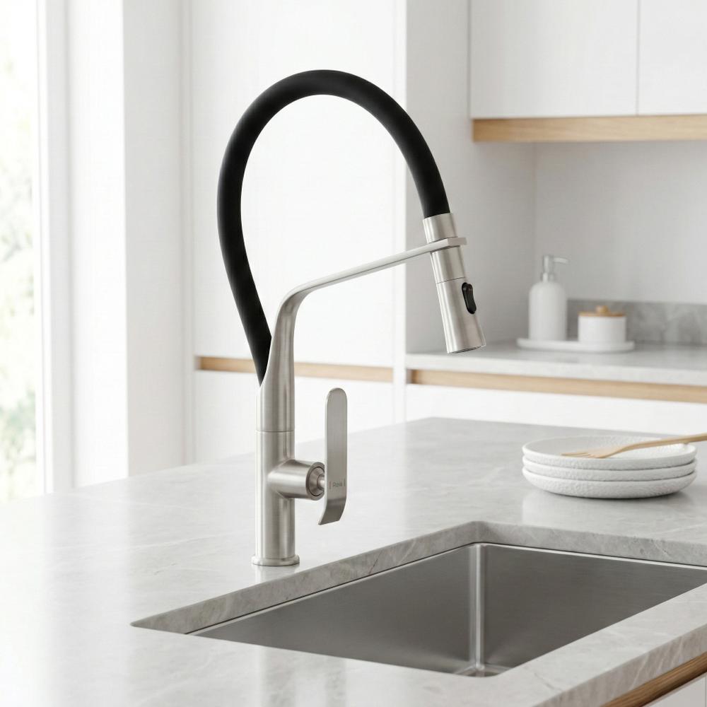 Rubinetto da cucina Rea Castor Brush Nickel