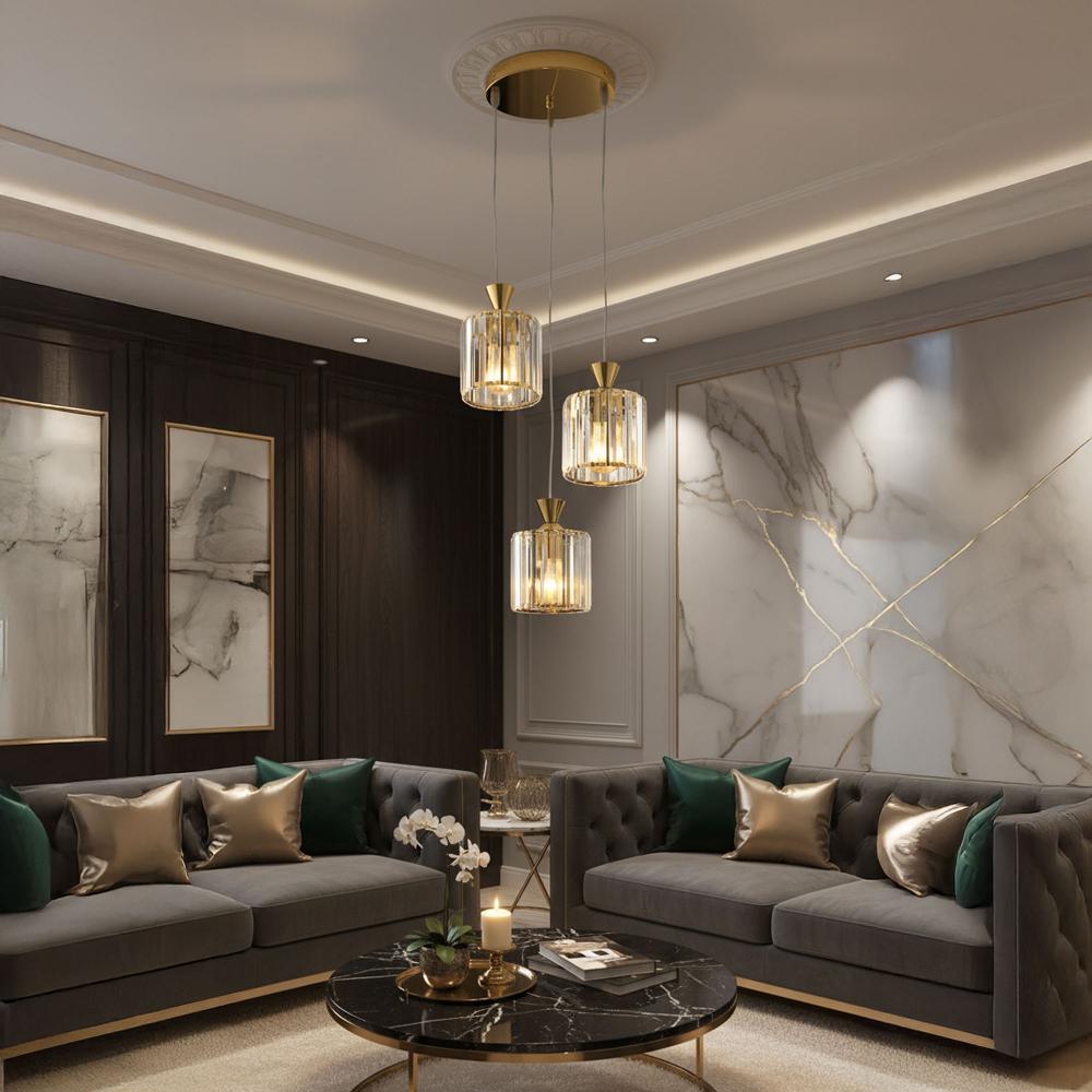 Hängelampe EBT026-3CP GOLD