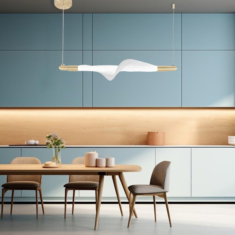 Lampe LED G011-CP WHITE/GOLD