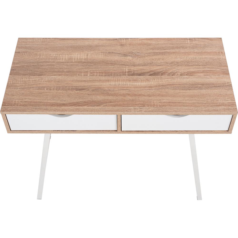 BIURKO SKANDYNAWSKIE Z SZUFLADAMI WHITE/DĄB SANOMA FFT180902