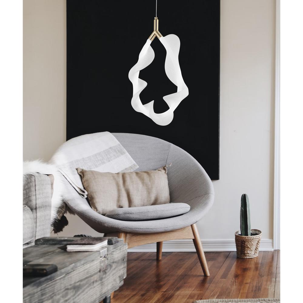 Lampe LED G013-1CP WHITE/GOLD