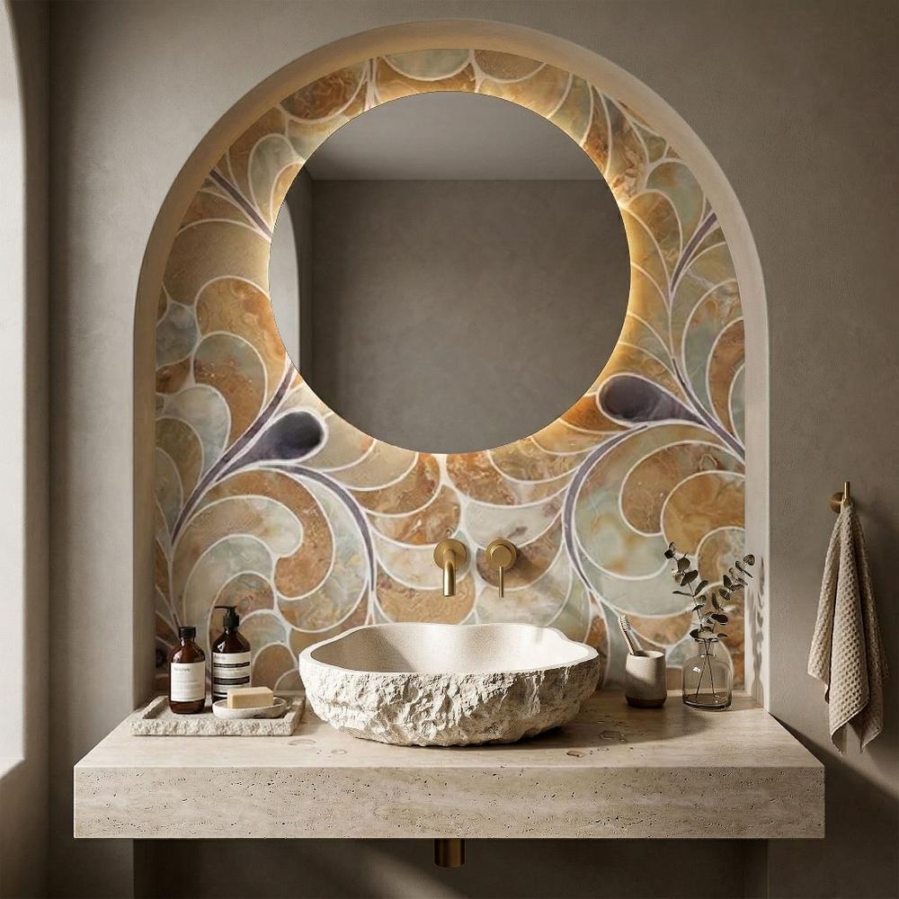 Lavoar pe blat Isla Warm Beige