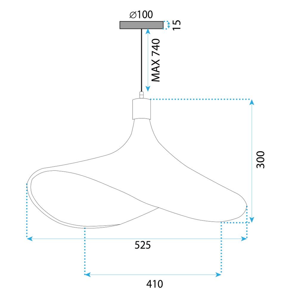 Deckenleuchte Bamboo APP1641-1CP 50cm