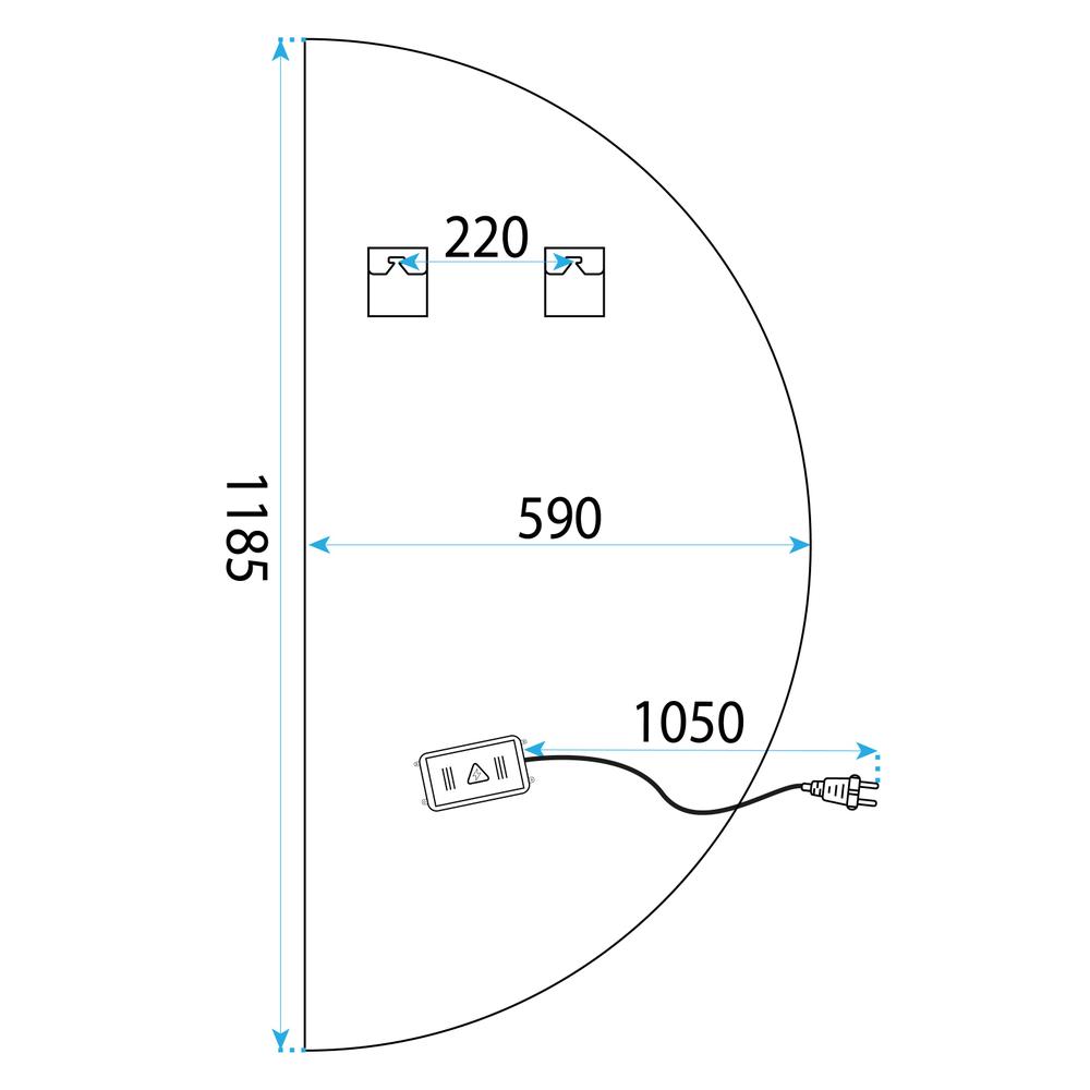 Mirror LED 120x60 YH-3360