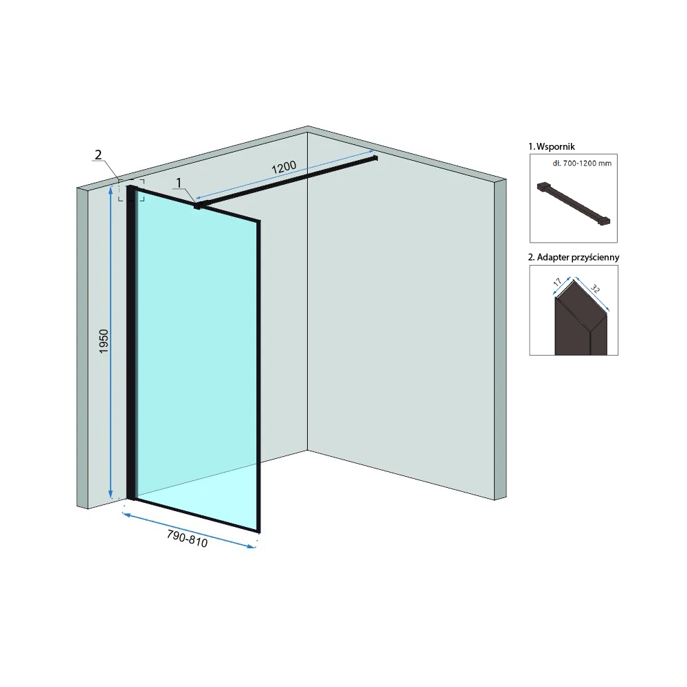 Rea Bler 80 dušas kabīne