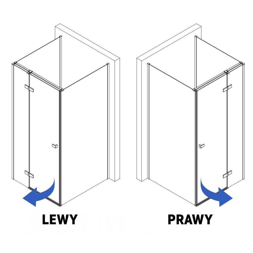 Duschkabine Rea Atlas 90x90 Chrome