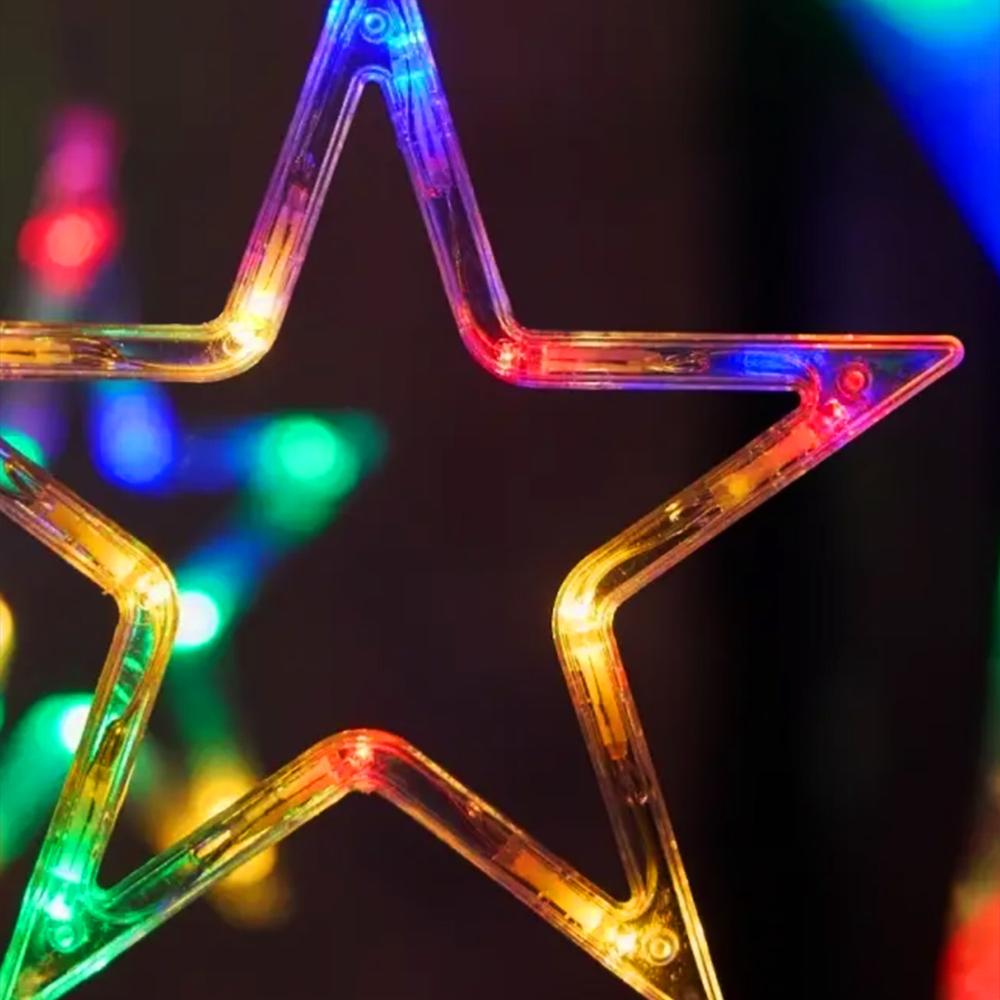 Kurtyna LED Gwiazdy Multikolor z Pilotem CD002-138