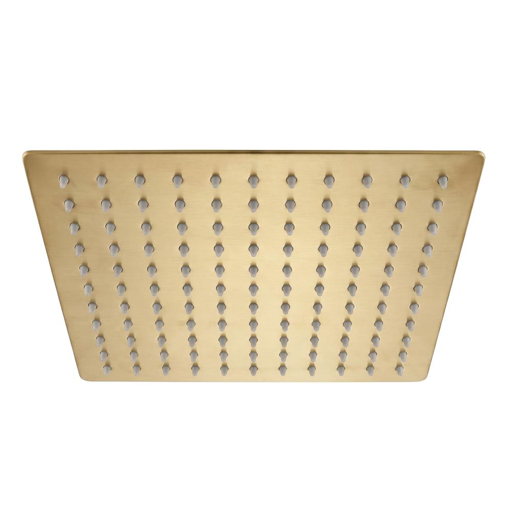 Pălărie de duș pătrată REA JS-P015BG 25cm Brush Gold