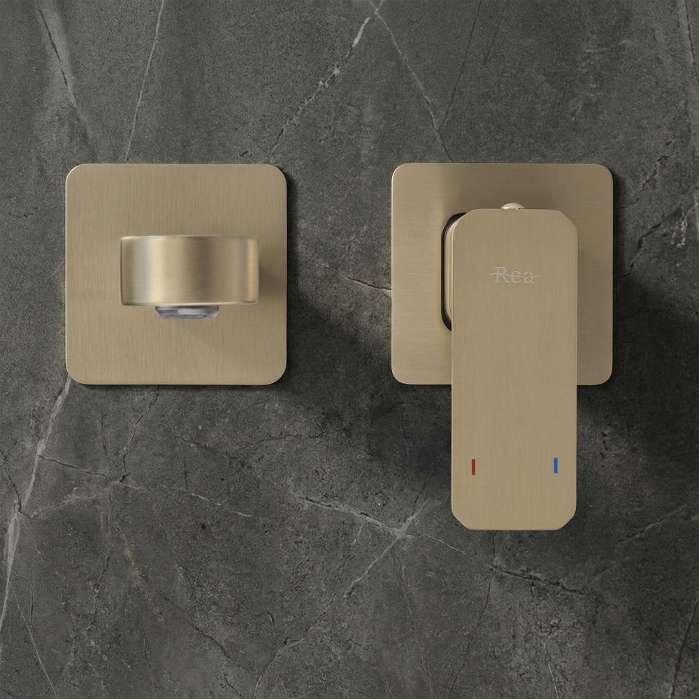 Смесител за вграждане REA Arlo Brush Gold