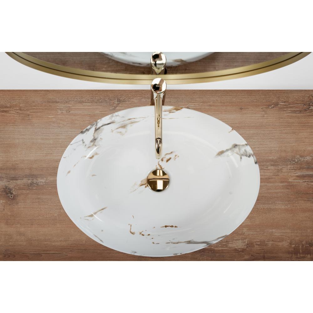 Nadgradni umivaonik REA Queen Carrara Shiny