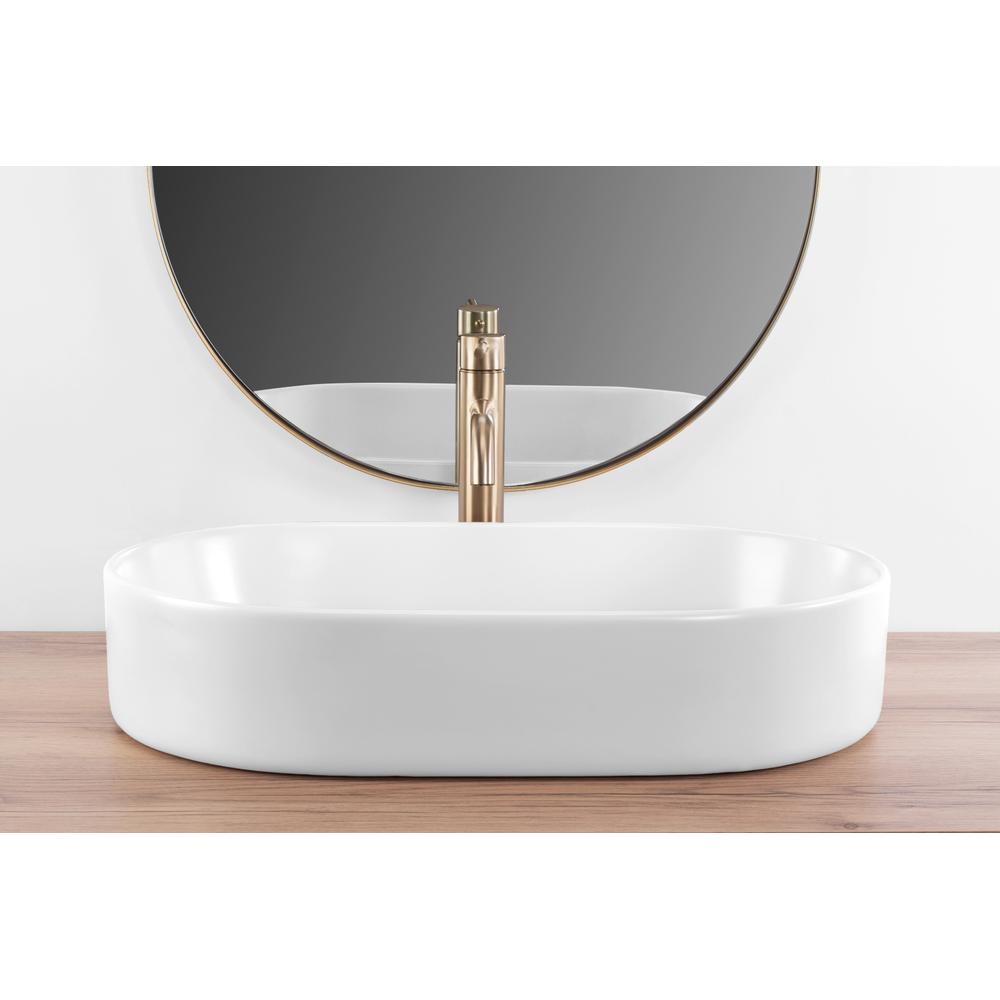 Lavabo da appoggio Rea NADIA 60 WHITE MATT