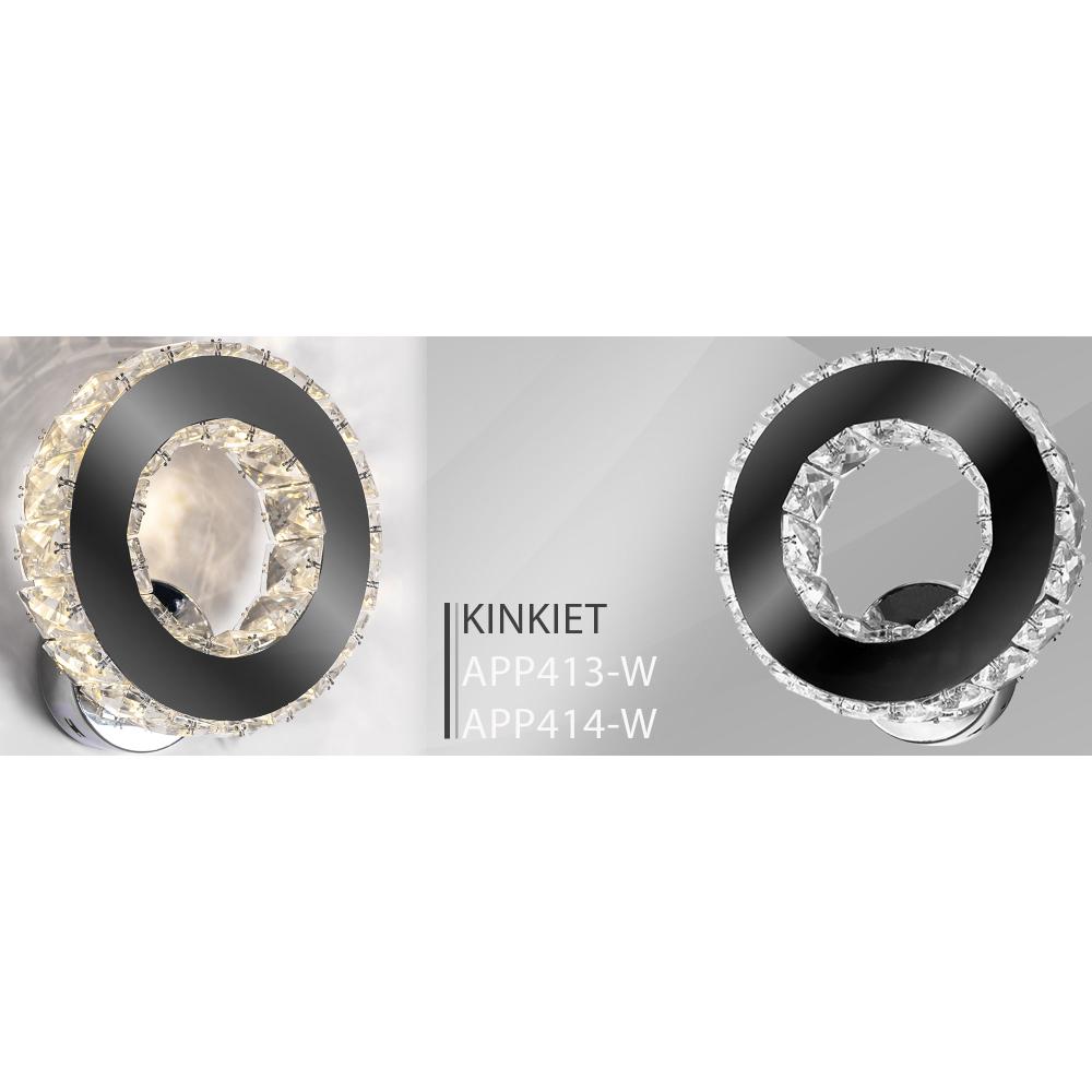 Wandlampe Kristall LED rund APP413-W APP414-W