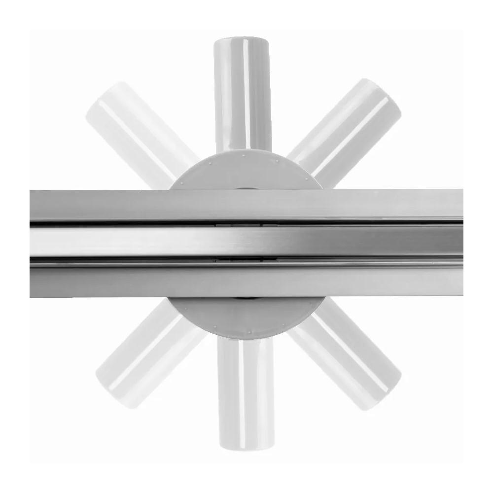 Linijinis drenažas  Rea Neo Slim Pro Nickel Brush INOX 100