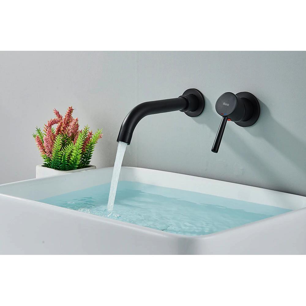 Unterputz Armatur Rea Lungo LONG black matt+Ibox