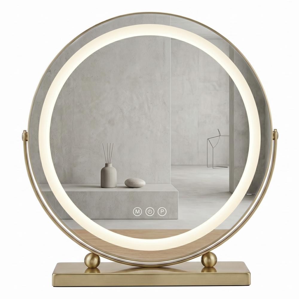 Огледало LED MAKE-UP L.Gold 40 cm