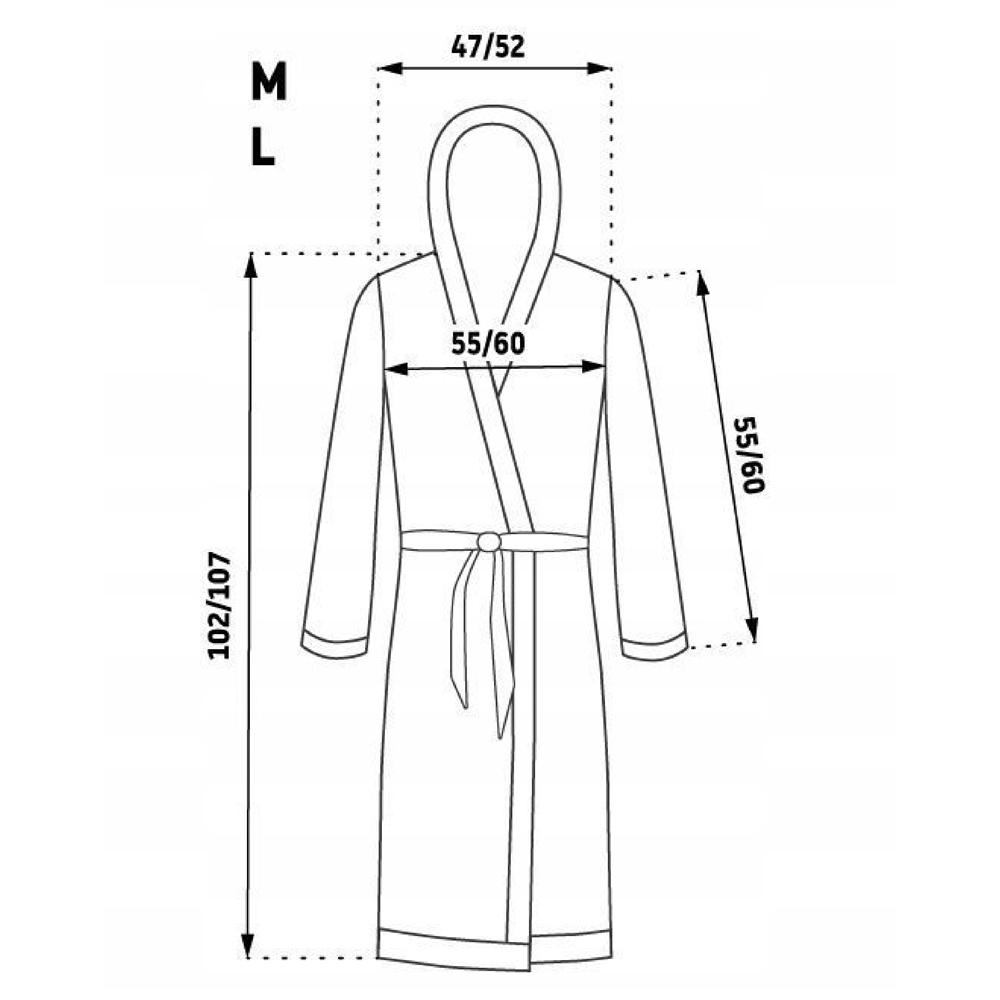 Bathrobe Jordan Navy Black women M