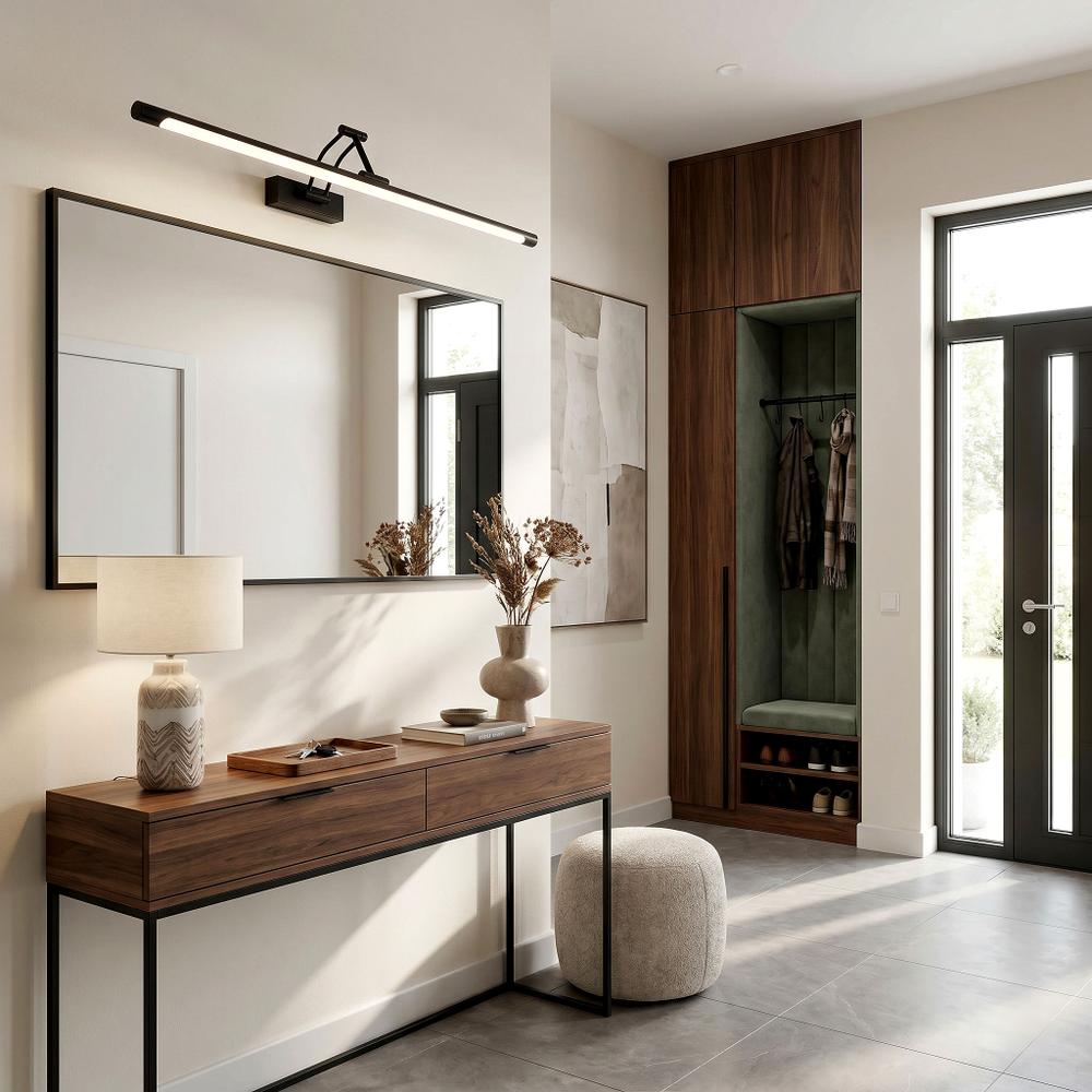 Bathroom LED wall sconce SWE027-1W 80cm Black