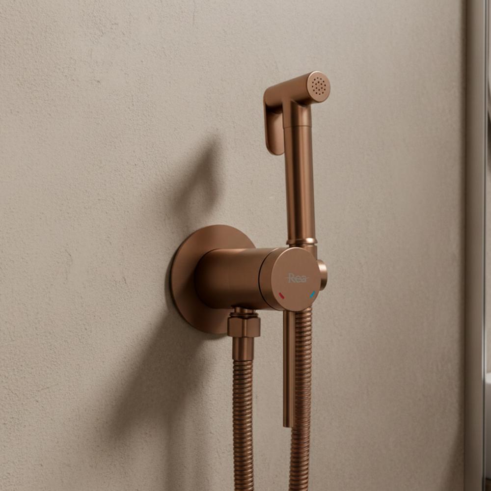 Bidet faucet Foss Clif Brush Copper