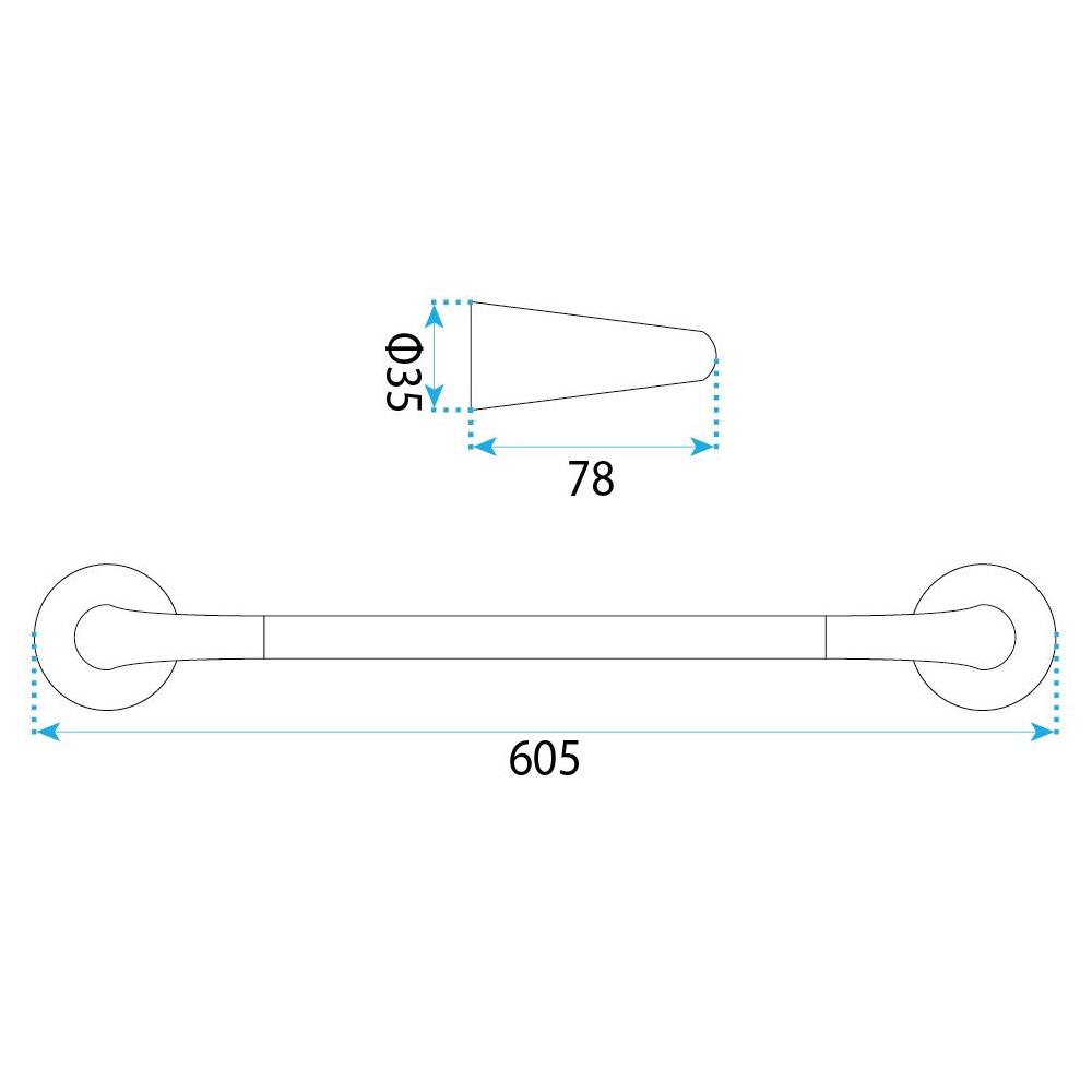 Vannas istabas pakaramais 16201 Vibe Brush Copper