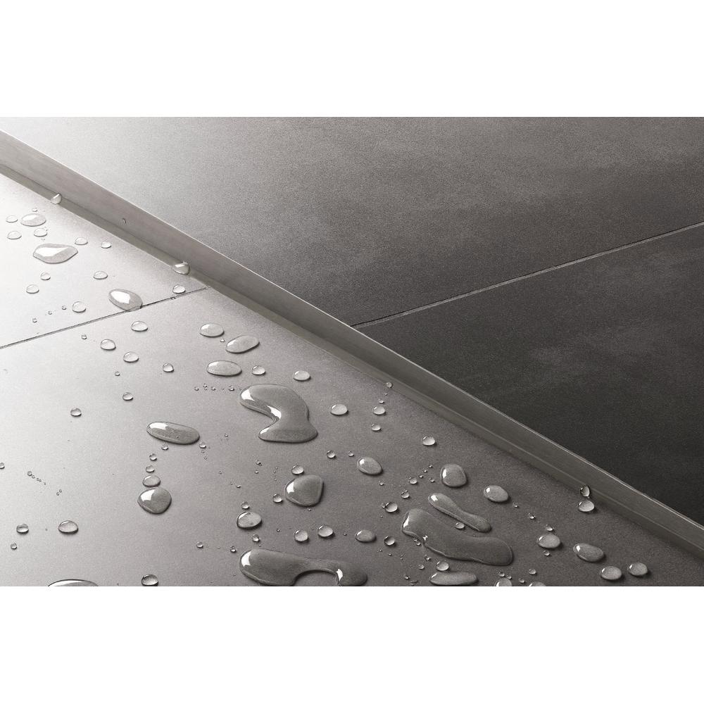 Shower tray skirting panel 120cm Brush nickel