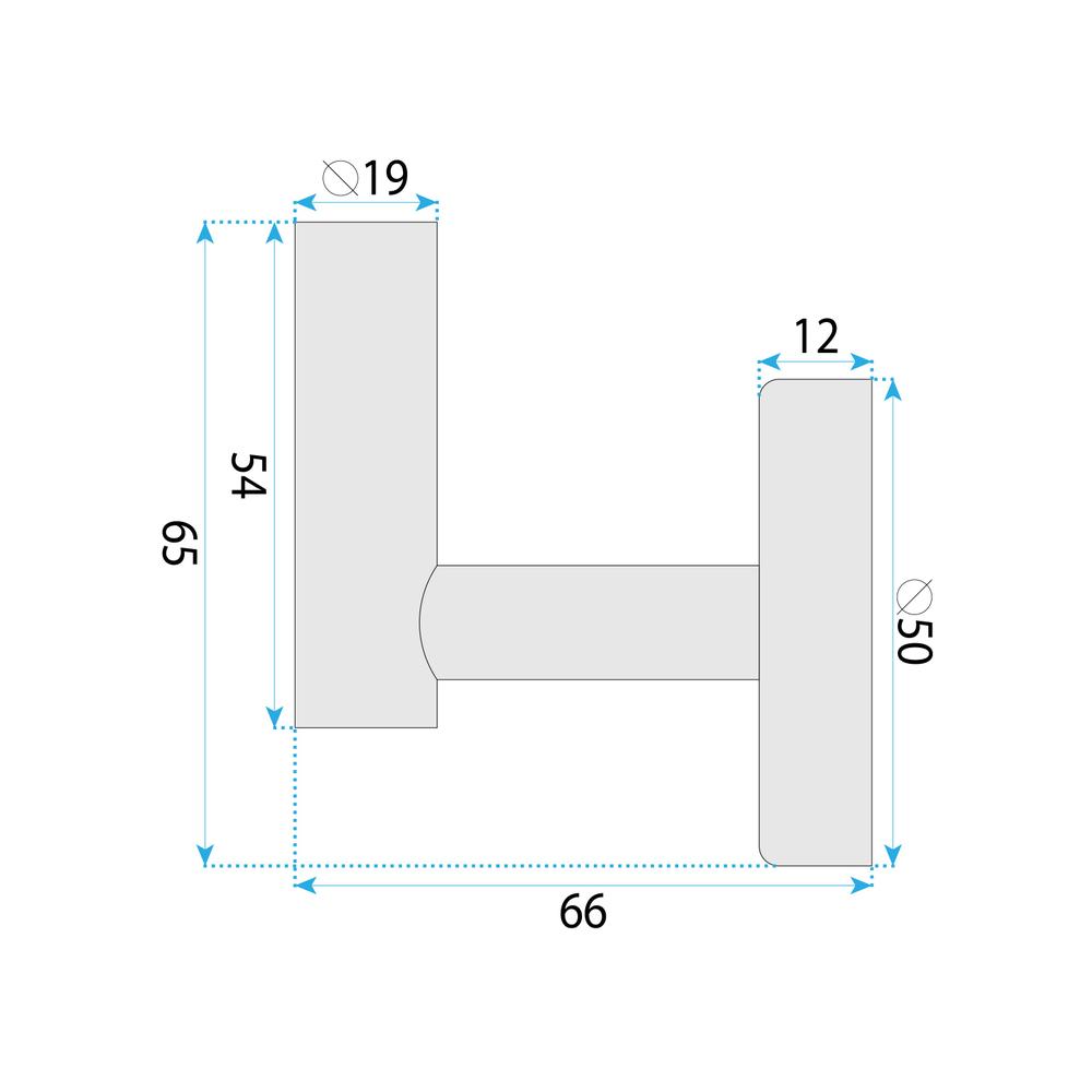 Bathroom hanger 6606 Modern Brush Nickel
