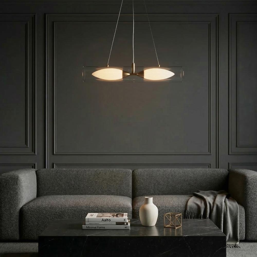 LAMPA SUFITOWA WISZĄCA G152-2CP ZŁOTA