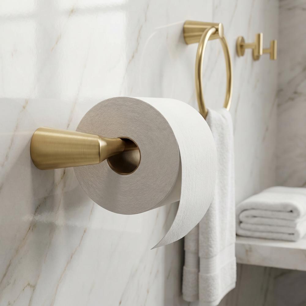 Uchwyt na papier toaletowy 16205 VIBE Złoty Szczotkowany