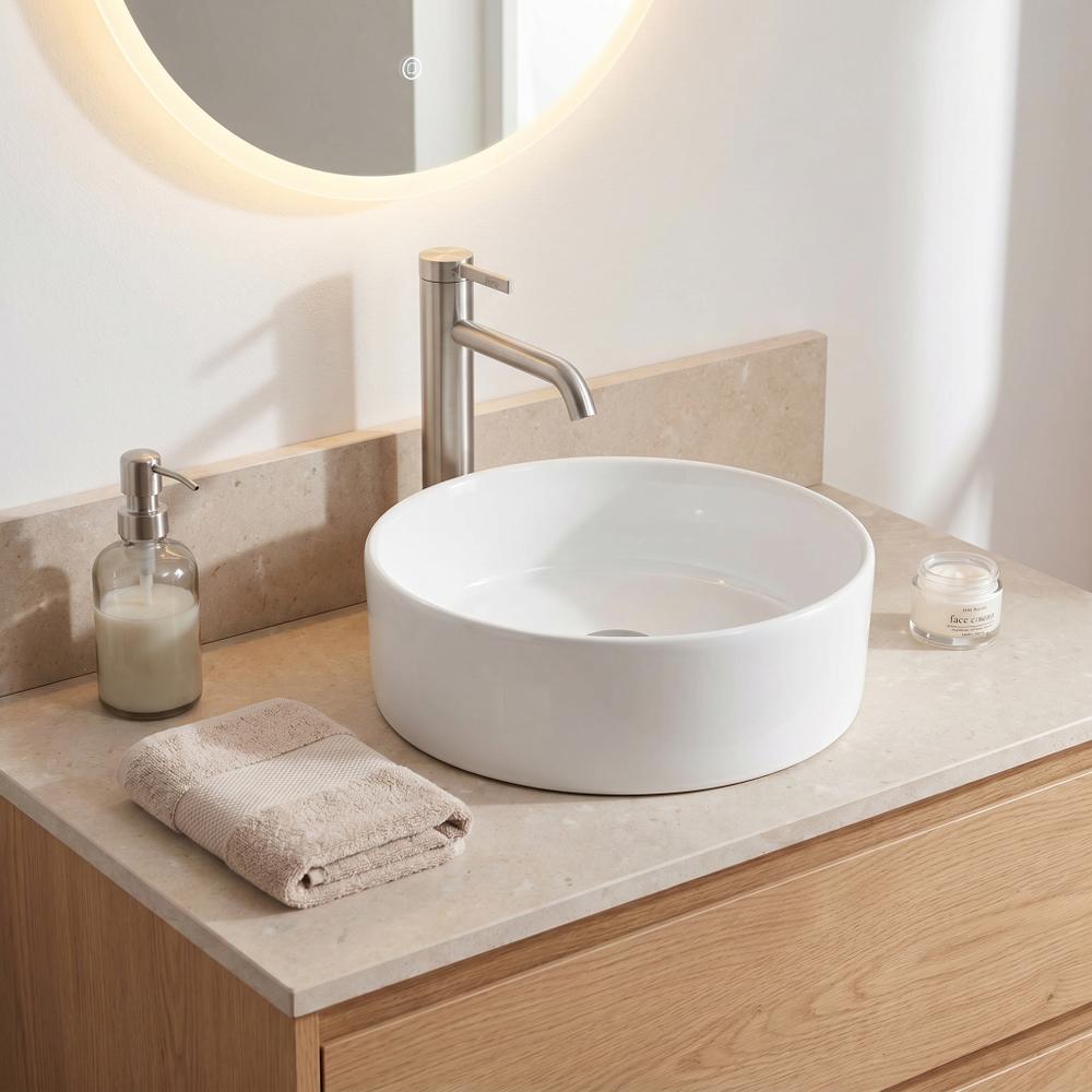 Bathroom faucet Rea Rivo Brush Nickel