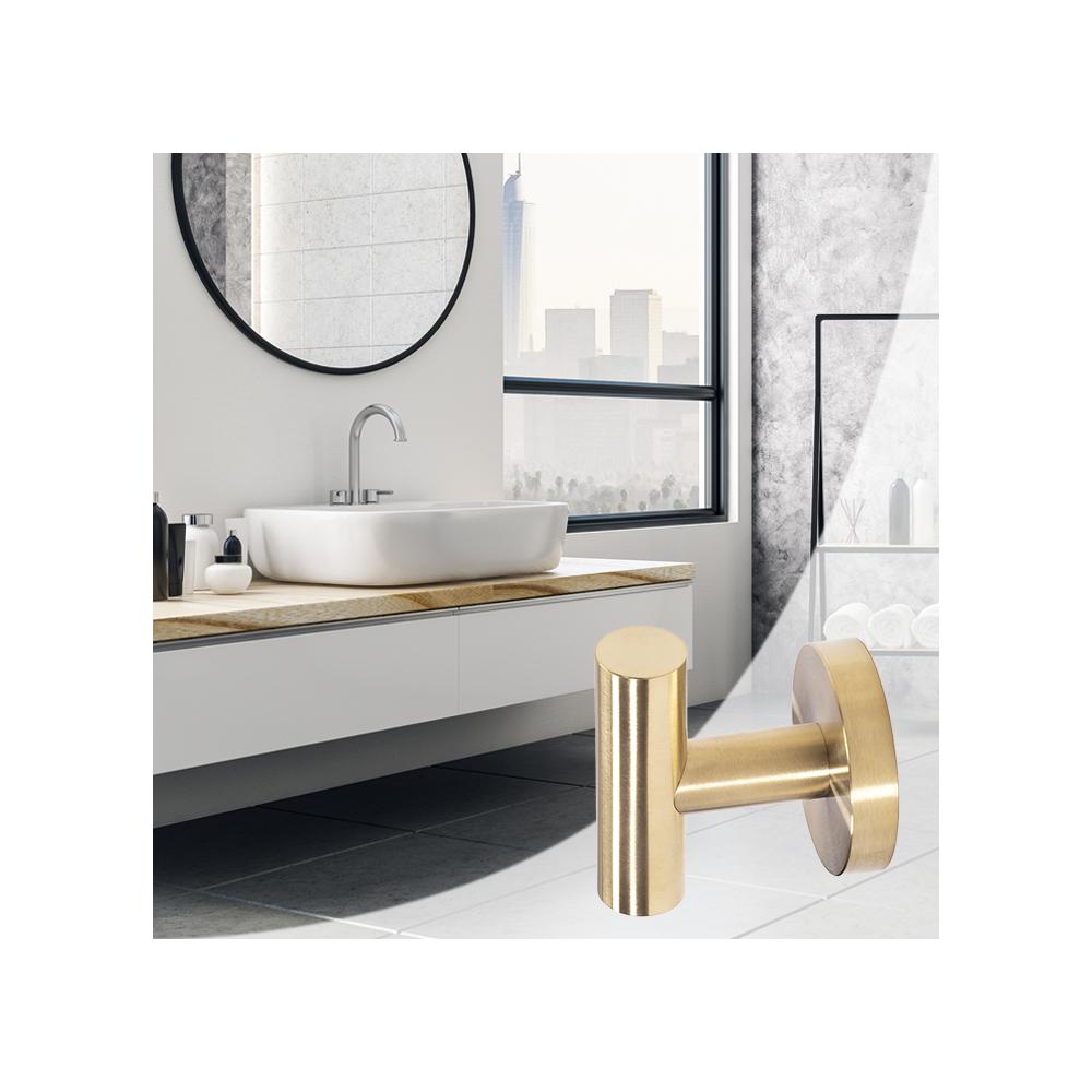 Kúpeľňový vešiak Brush Gold 322230 LEO