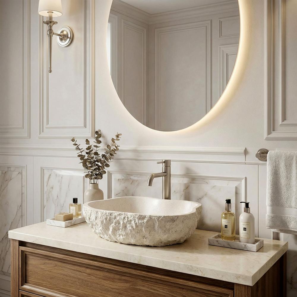 Lavoar pe blat Isla Warm Beige