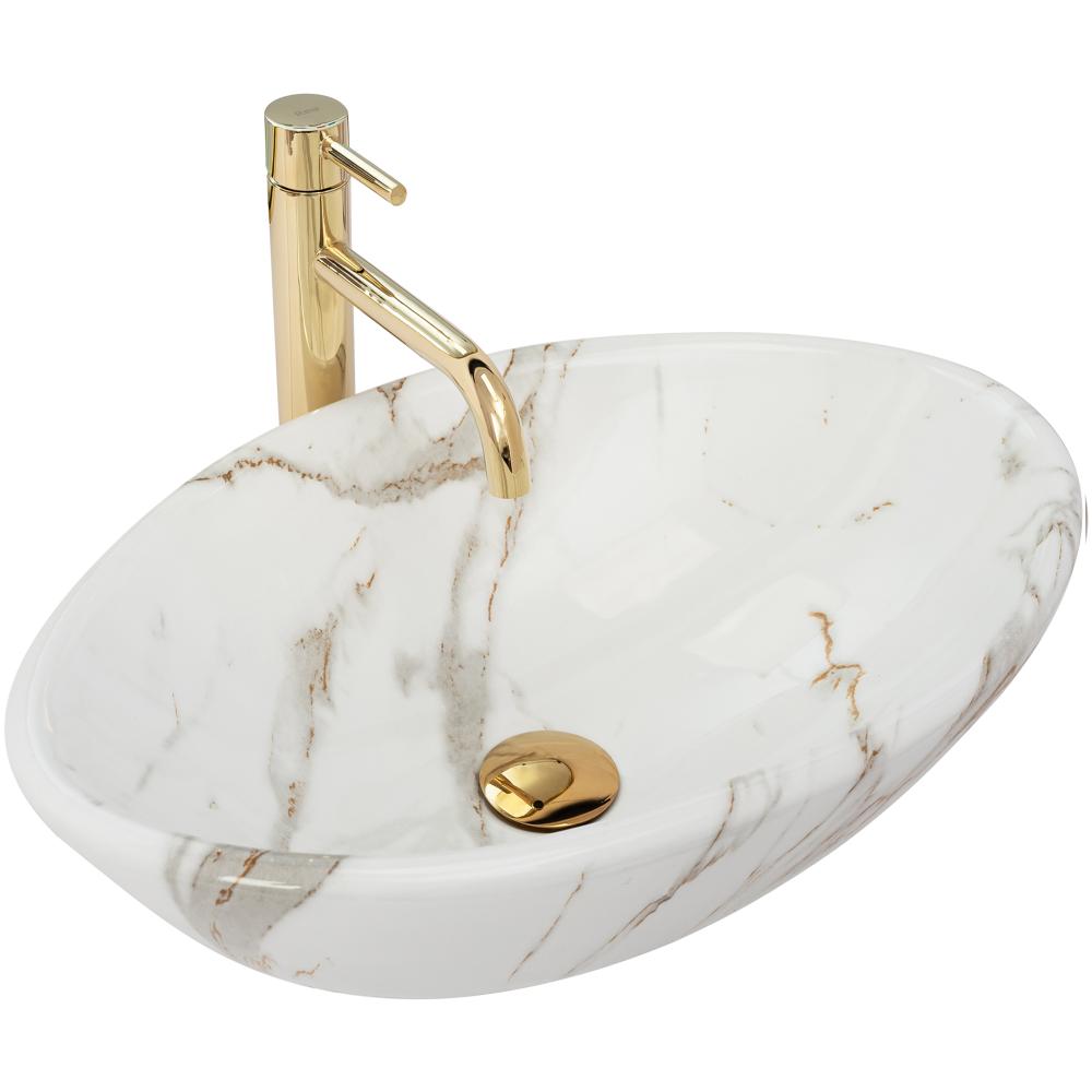 Nadgradni umivaonik Pamela Shiny Aiax Marmur
