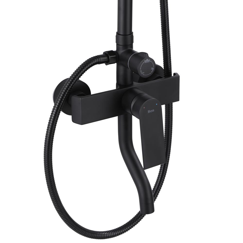 Sprchová sada REA HASS - matná černá