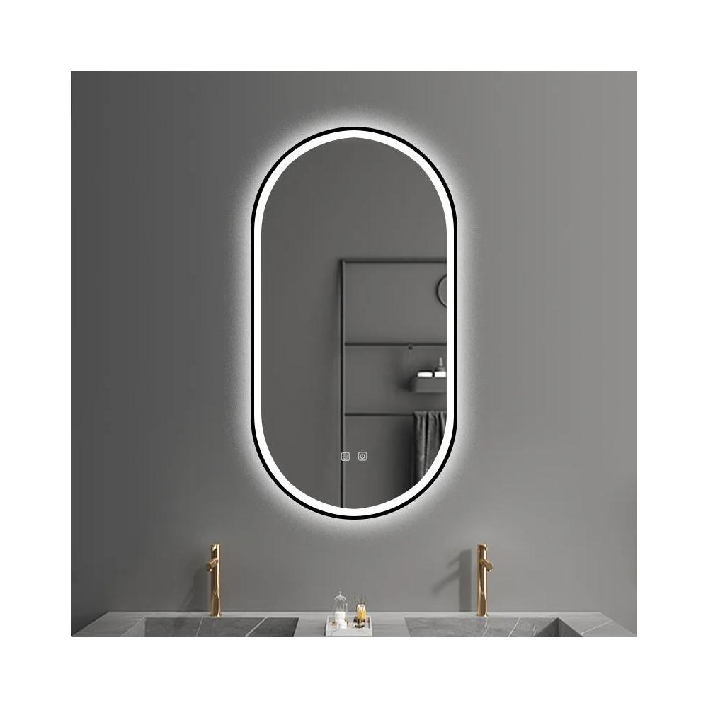 Дзеркало LED OVL 50x100cm Black