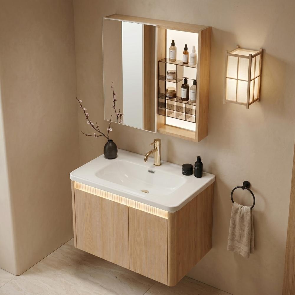 Zestaw mebli łazienkowych z Umywalką DE07-70 Oak 70CM