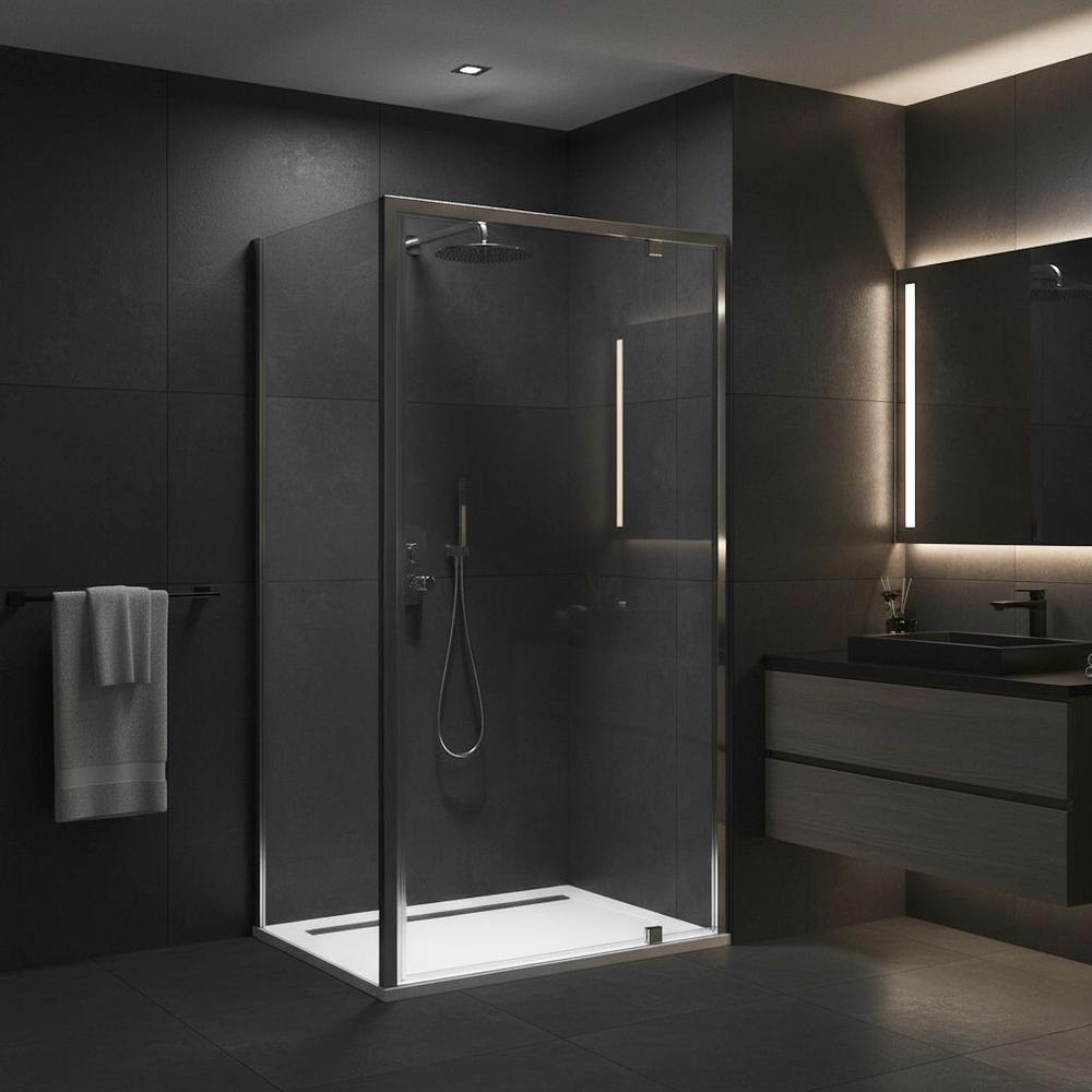 Cabine de douche Rea Primo Swing 90x80 Chrome