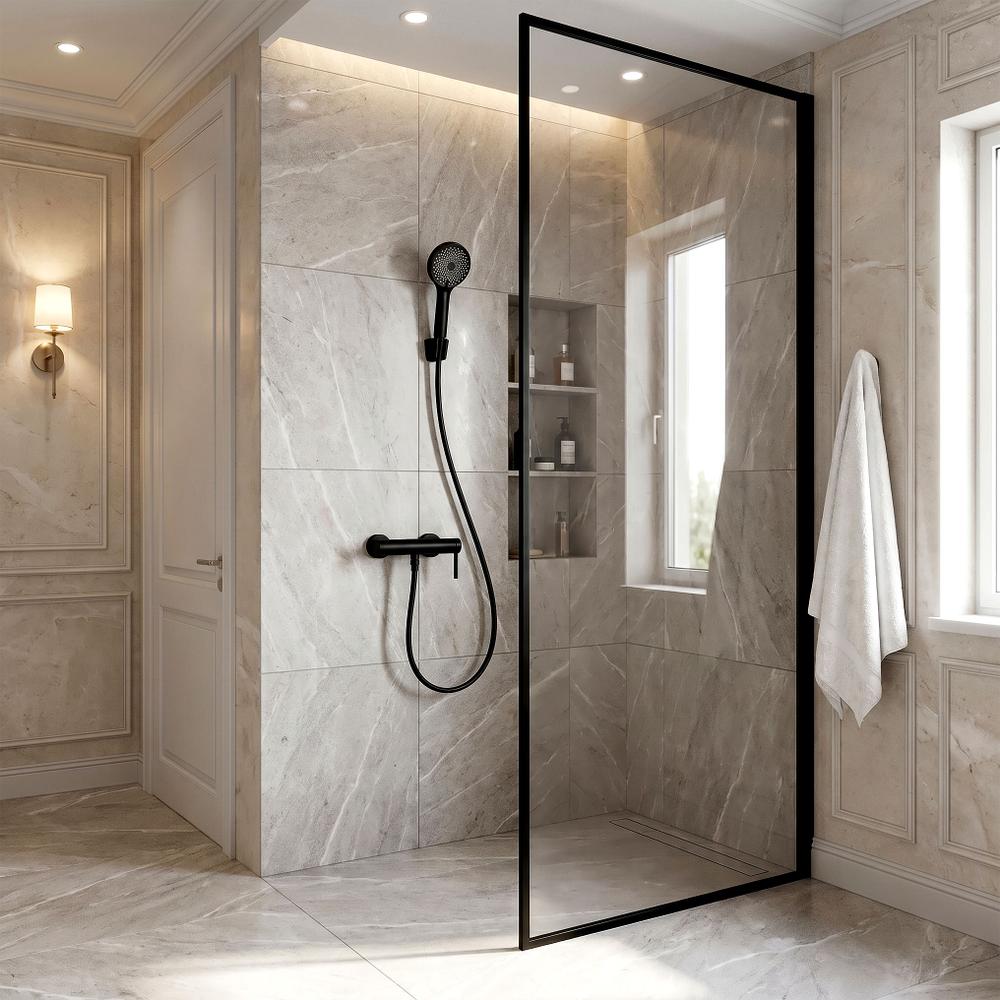 Bateria prysznicowa REA Rivo Czarna