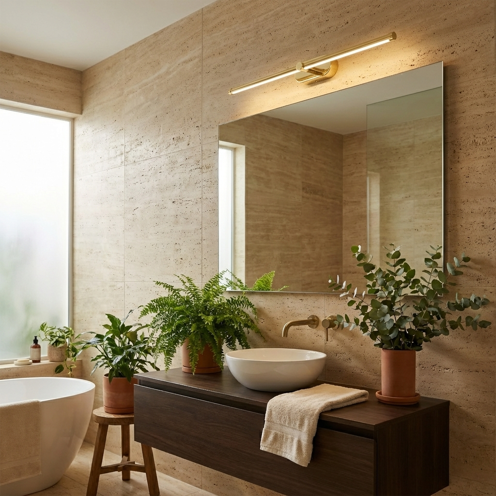 Kinkiet łazienkowy LED APP1890-1W 60 cm Złoty