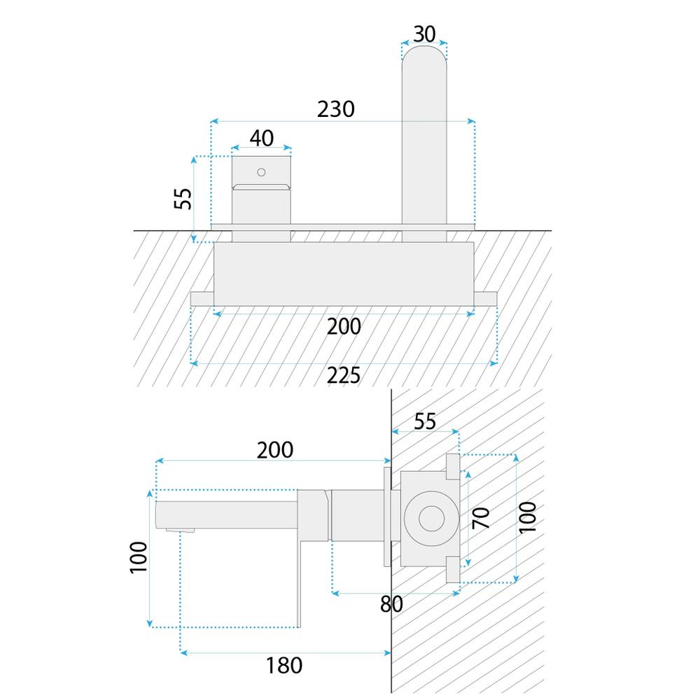 ZIDNA SLAVINA  REA Arcos Brush Gold