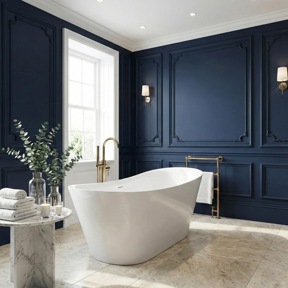 Ελεύθερα τοποθετημένη ακρυλική μπανιέρα Lusso Slim 170