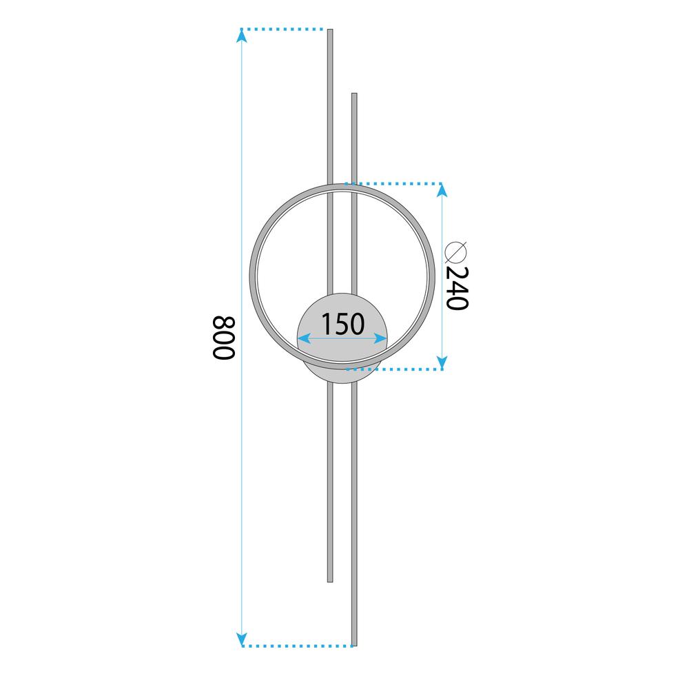 WANDLEUCHTE LED APP1781-W BRUSH GOLD