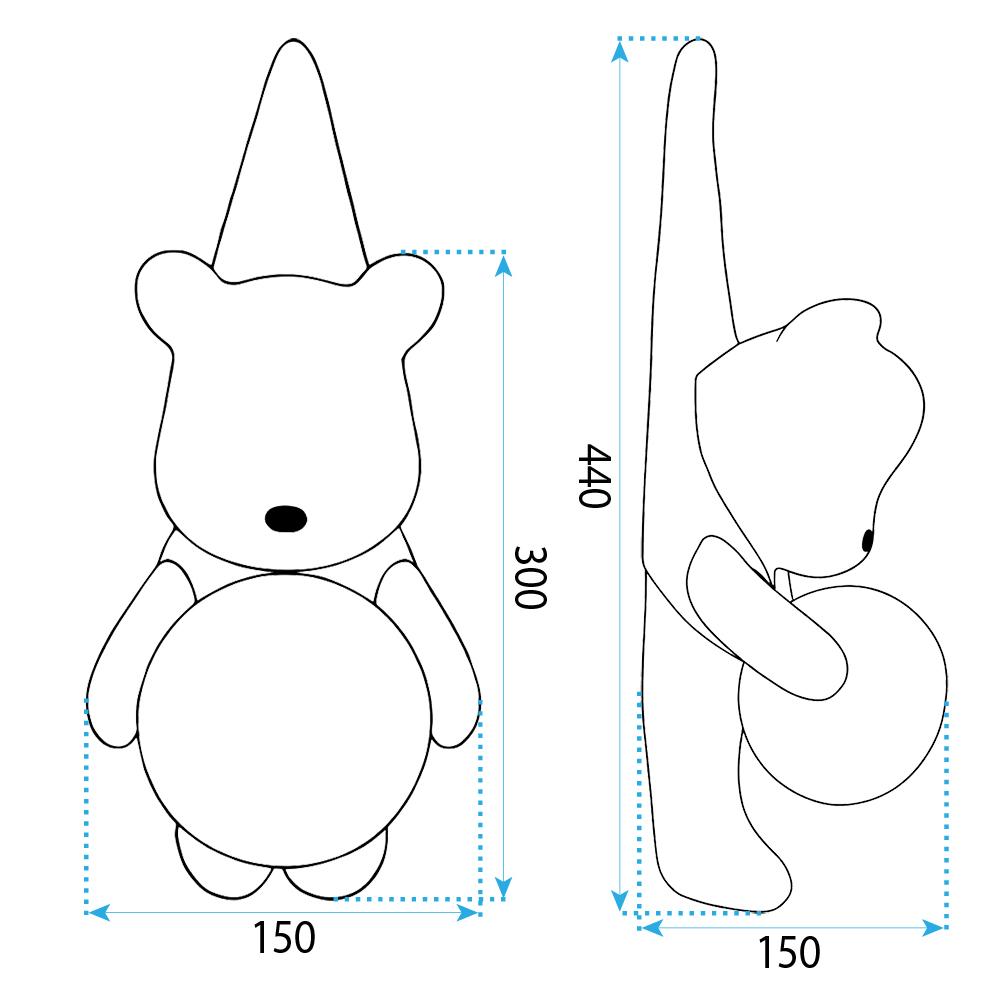 KINKIET ŚCIENNY MIŚ W KOSZULCE G169-1W NIEBIESKI