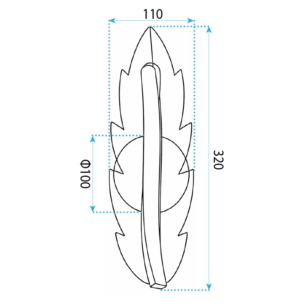 KINKIET ŚCIENNY LED G182-W ZŁOTY