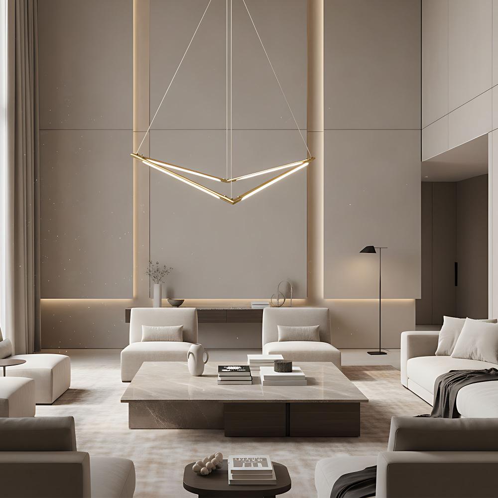 Люстра LED APP1776-CP Brush Gold