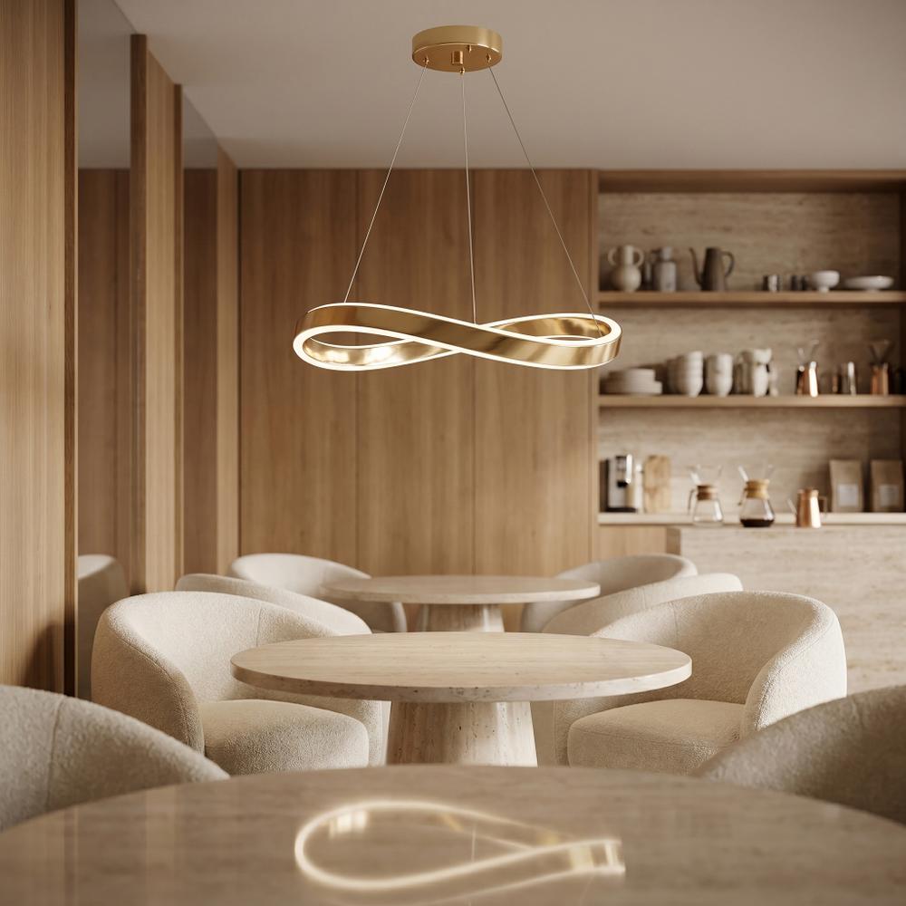 LAMPA SUFITOWA WISZĄCA SWE068-CP 80cm ZŁOTA